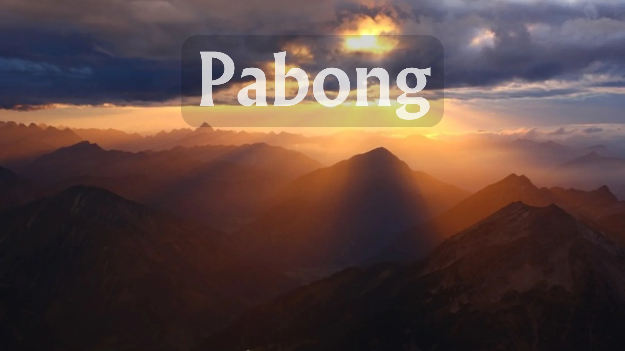 Pabong